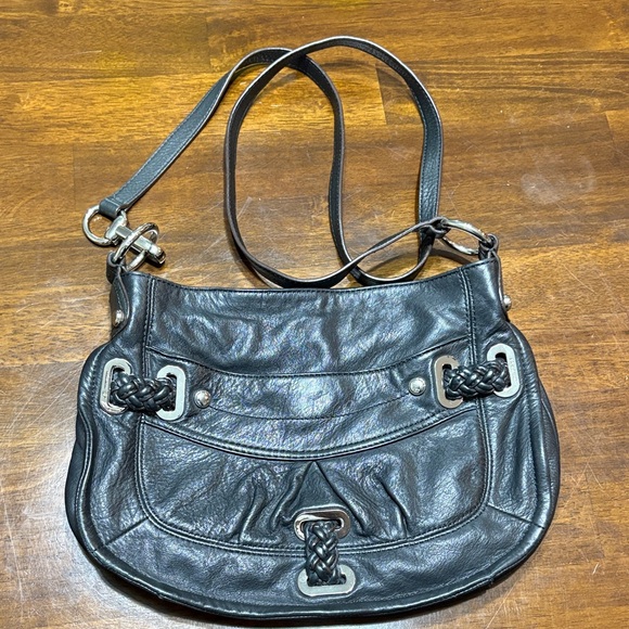 b. makowsky Handbags - B. Makowsky Black Leather Shoulder Bag